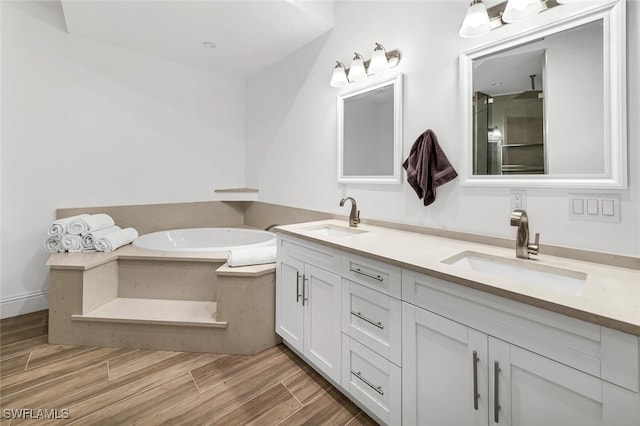 bathroom featuring a bathtub and vanity