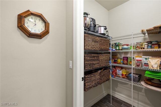 view of pantry