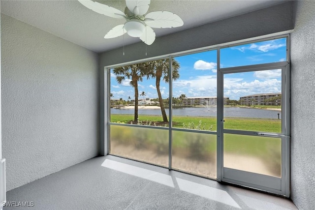 16635 Lake Circle Dr Unit 614, Fort Myers, FL 33908 - unfurnished sunroom featuring a water view