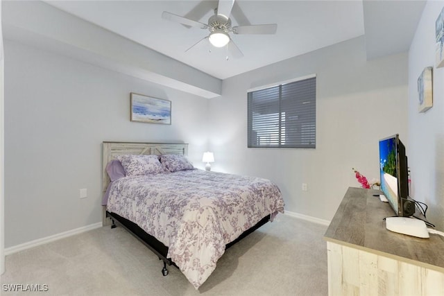 16635 Lake Circle Dr Unit 614, Fort Myers, FL 33908 - bedroom featuring carpet flooring, baseboards, and a ceiling fan