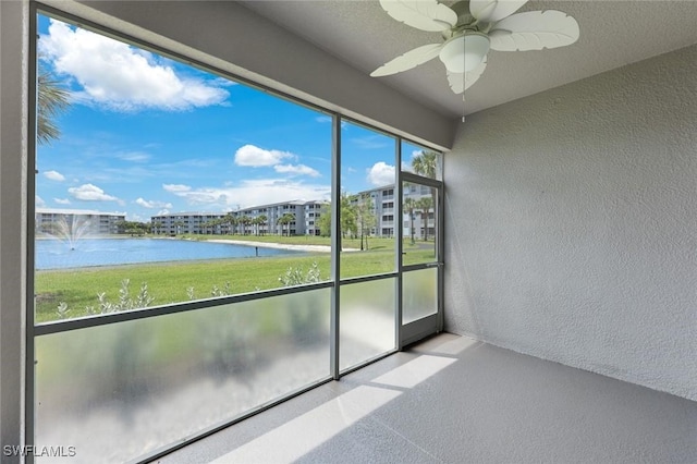 16635 Lake Circle Dr Unit 614, Fort Myers, FL 33908 - unfurnished sunroom with a water view
