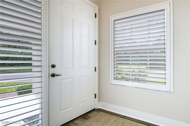 doorway to outside with a healthy amount of sunlight