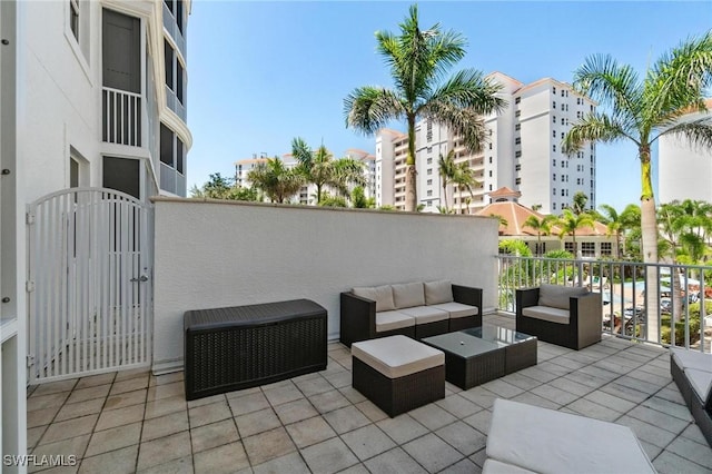 view of patio / terrace featuring outdoor lounge area