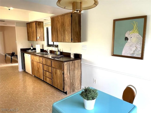 kitchen with dishwasher and sink