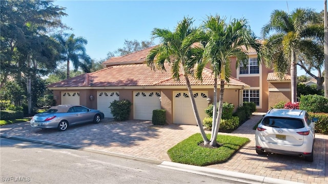 view of front of home featuring a garage