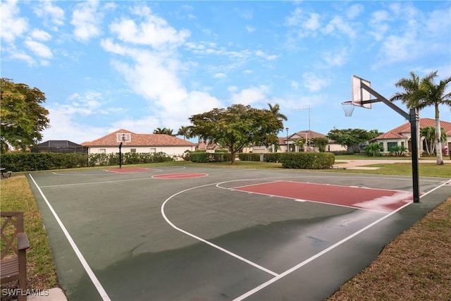 view of sport court