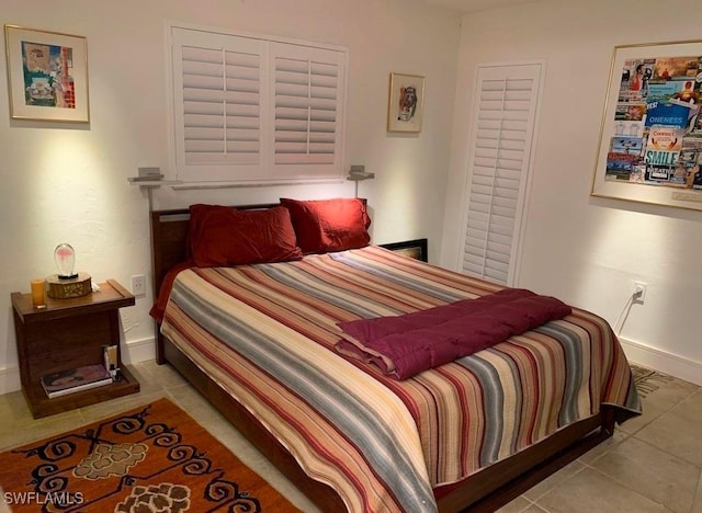 view of tiled bedroom