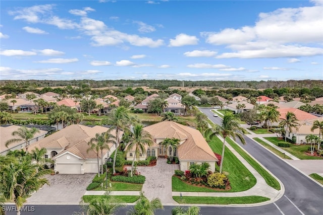 bird's eye view featuring a residential view