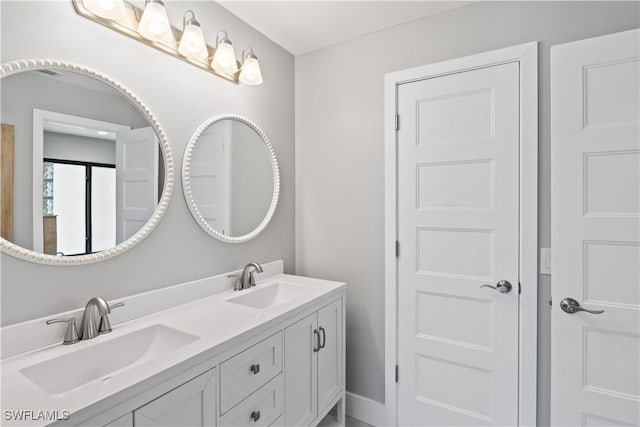 bathroom featuring vanity