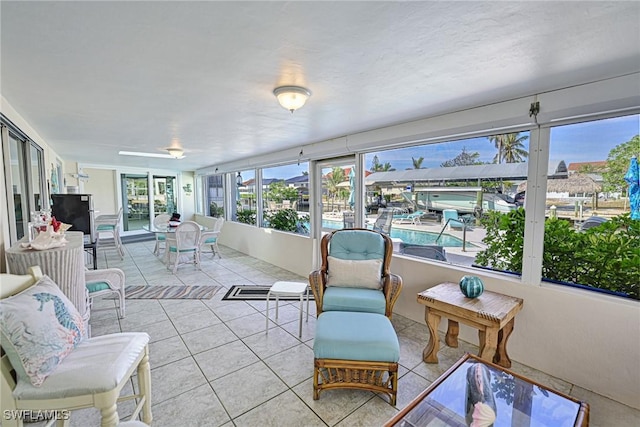 view of sunroom / solarium