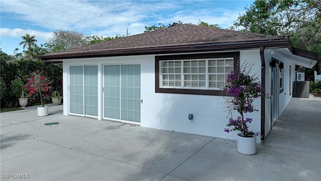 view of home's exterior with a patio