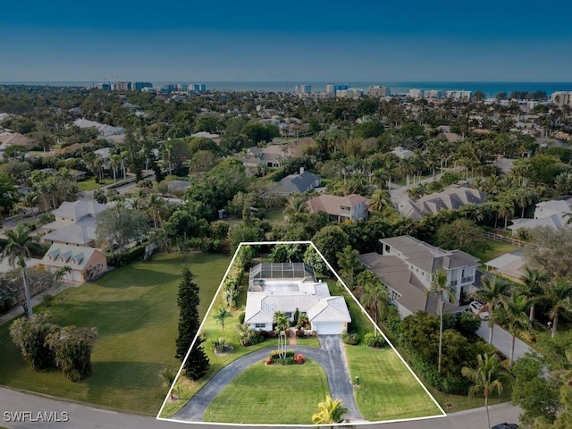 birds eye view of property