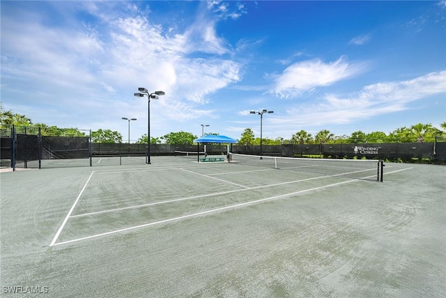 view of tennis court