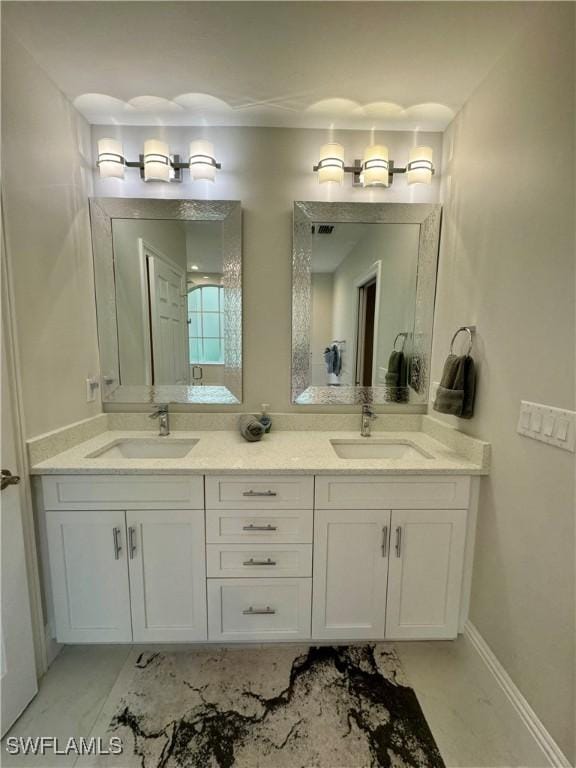 bathroom featuring vanity