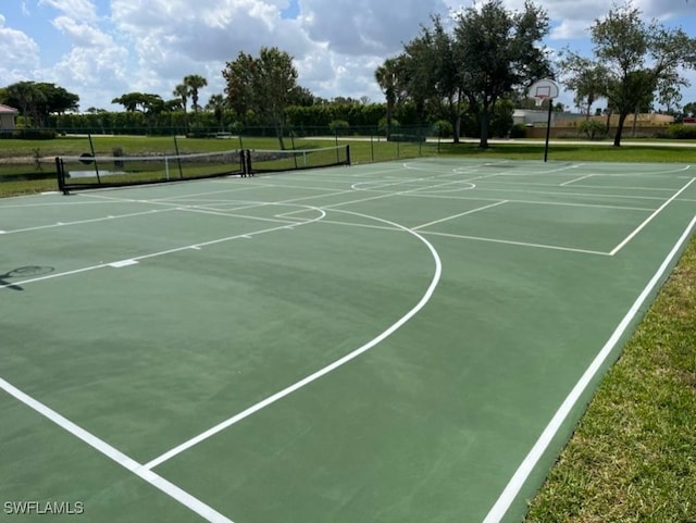 view of basketball court