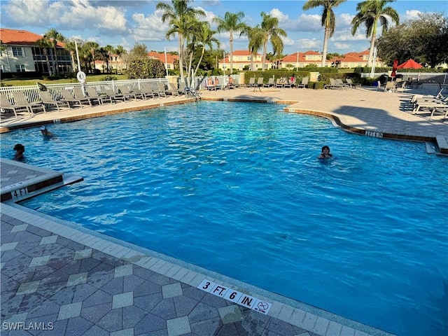 view of pool with a patio area