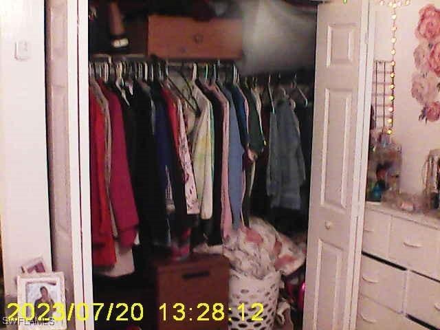 view of closet