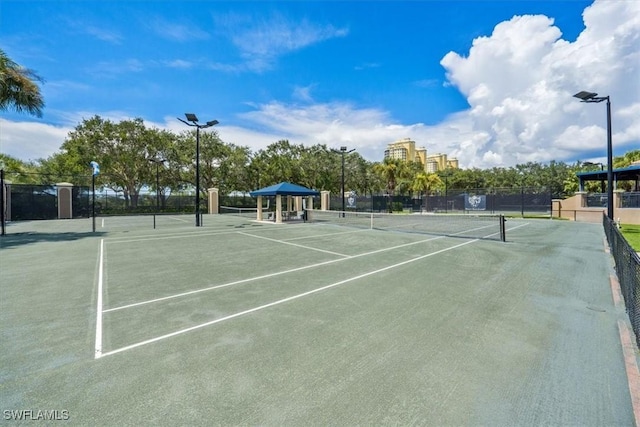 view of tennis court