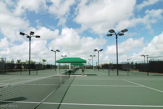 view of tennis court