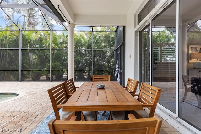 view of sunroom / solarium