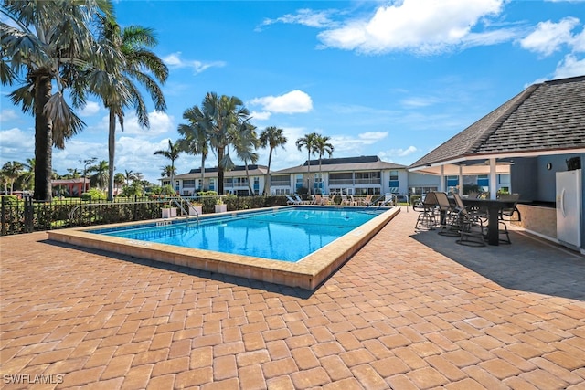 view of pool with a patio