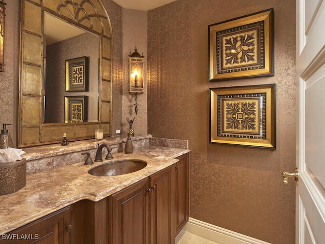 bathroom with vanity