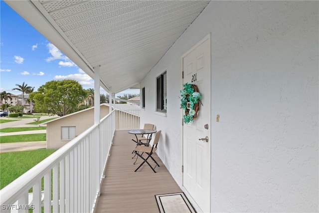 view of balcony