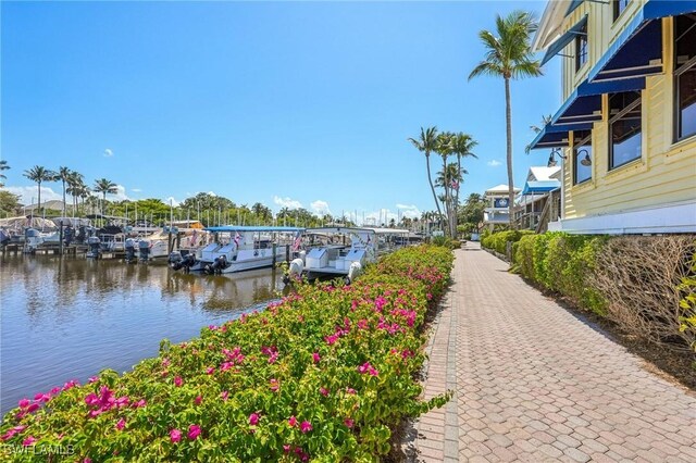 25970 Nesting Ct Unit 201, Bonita Springs, FL 34134 - dock area featuring a water view
