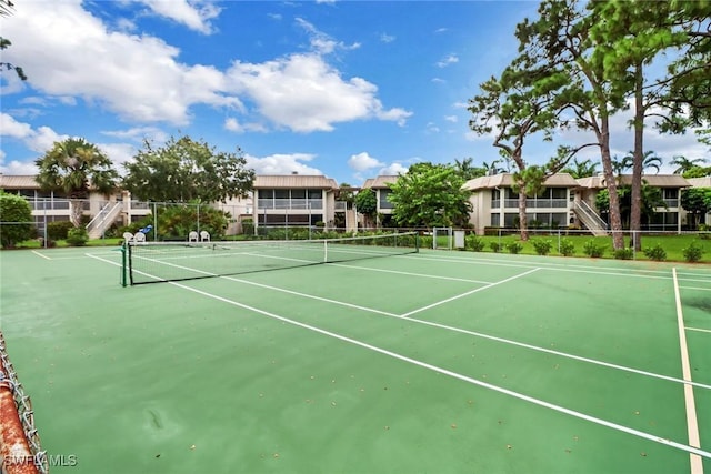 view of tennis court