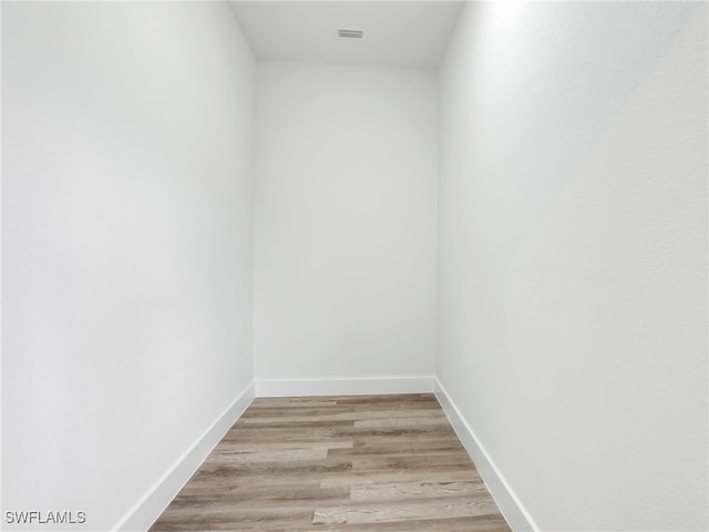 empty room featuring light hardwood / wood-style flooring