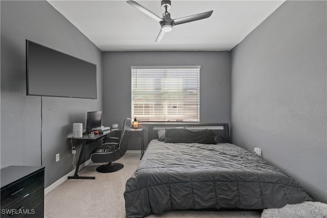 2669 Citrus St, Naples, FL 34120 - carpeted bedroom featuring baseboards and a ceiling fan