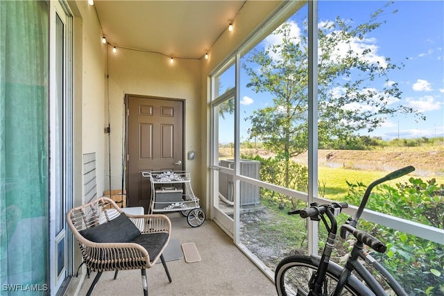 view of sunroom / solarium