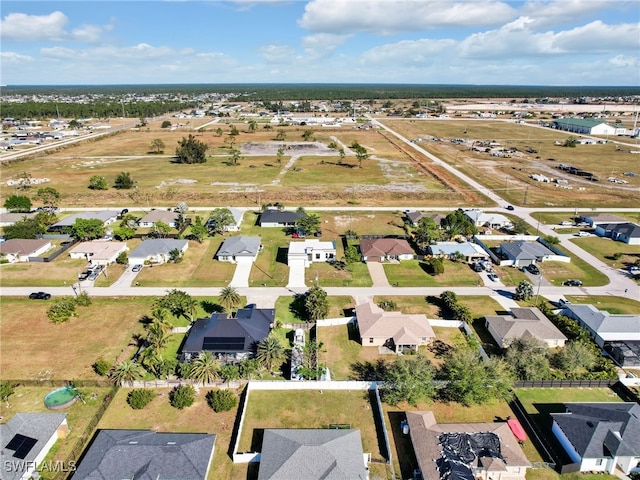 aerial view featuring a residential view