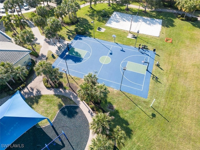 view of basketball court