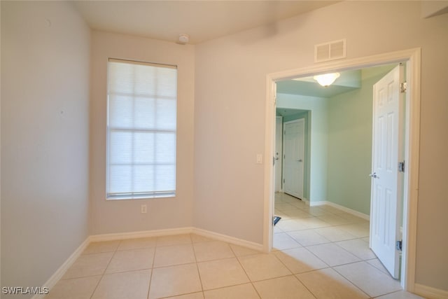 view of tiled empty room