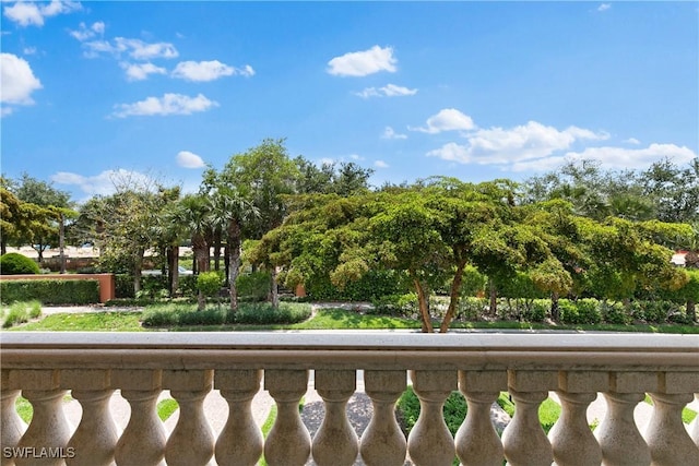 view of balcony