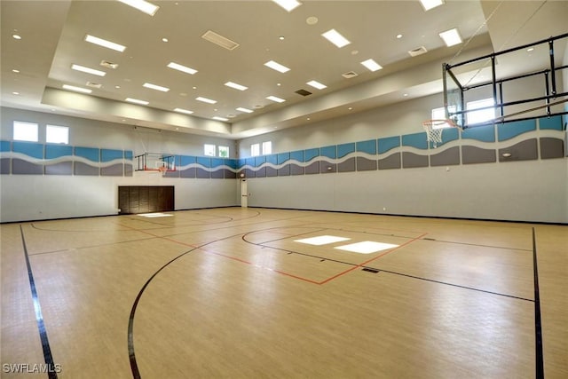 view of basketball court