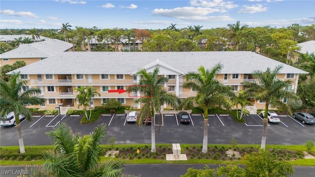 birds eye view of property featuring a residential view