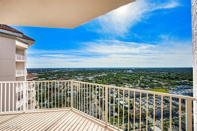 view of balcony