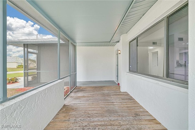 view of sunroom / solarium