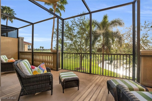 sunroom / solarium with plenty of natural light