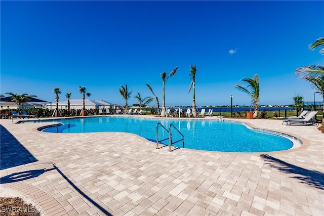 view of pool with a patio