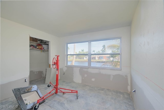 interior space featuring a closet