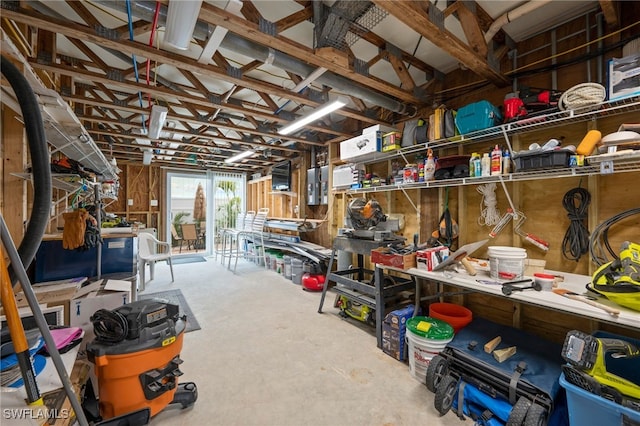 view of storage room