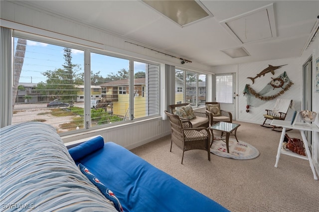 view of sunroom