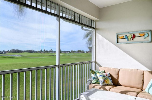 view of sunroom / solarium