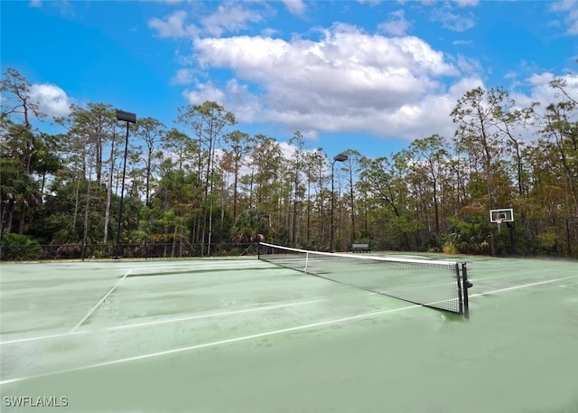 view of sport court