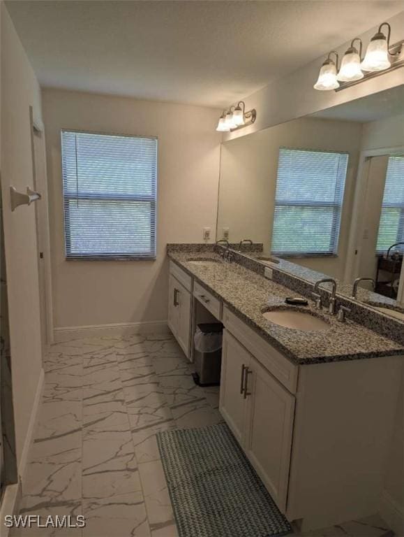 bathroom with vanity