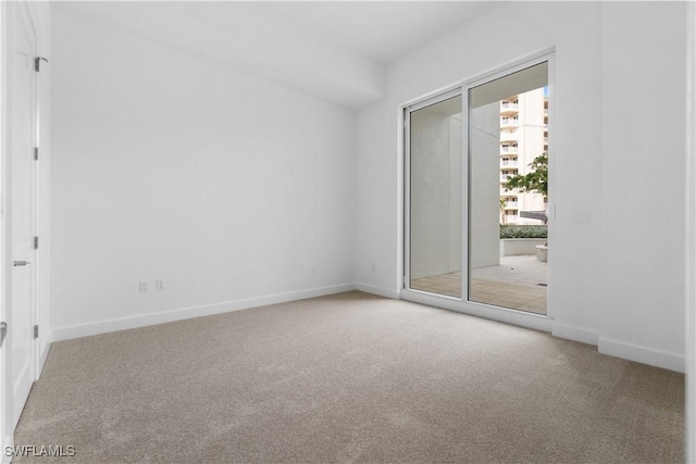 view of carpeted empty room