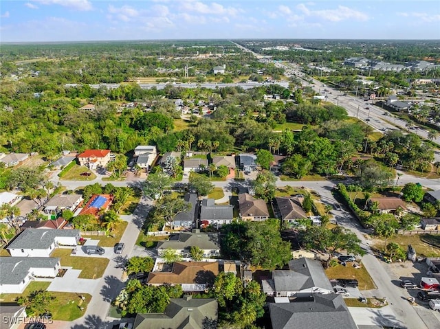 bird's eye view with a residential view